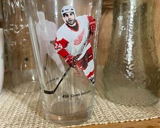 . . . Chris Chelios glass