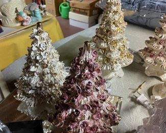. . . ceramic Christmas trees that light up -- very nice