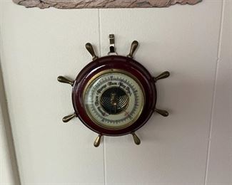 . . . ship's wheel barometer
