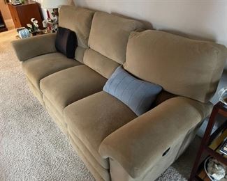 . . . microfiber couch -- looks like recliners on either end