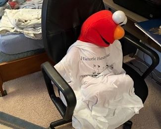 . . . Elmo and office chair
