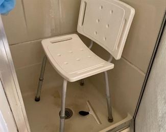 . . . and shower chair