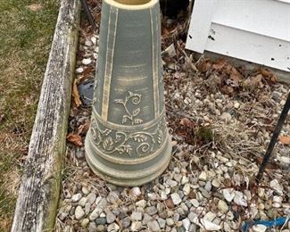 . . . bird bath base -- love alliterations!  