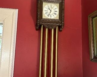 Jefferson Nutone doorbell clock with long chime. MCM.
