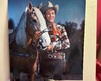 Signed Roy Rogers and Trigger photo