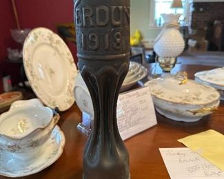 WW1 Brass Artillery Trench Art Shell Vase Decor