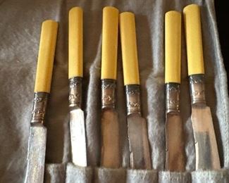 6 Sterling Landers Frary & Clark knives 