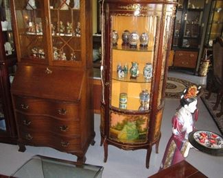 Hand painted Louis curio cabine lowered from $600 to $400