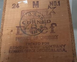 Vintage Armour Corn Beef Crate