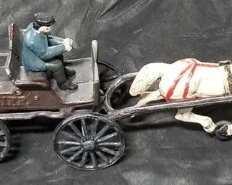 Vintage Cast Iron Chief Firetruck