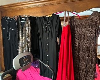 clothing/most new packaged or with tags/shoes and purses/some vintage
