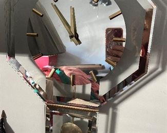 lucite vintage clock