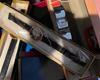 many watches and fashion jewelry