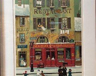 Michael Delacroix signed lithograph 