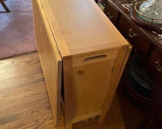 table that opens for smaller areas four chairs