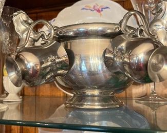   Irish Pewtermill Timolin Moone Horse Punch Bowl