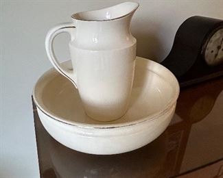 	#24	Vintage Waechtersbach Ceramics Germany pitcher and bowl	 $50.00 				