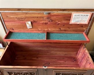 	#37	Lane cedar chest 40x16x18	 $40.00 				