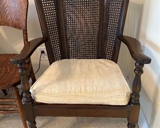 	#71	Cane wingback chair	 $30.00 				