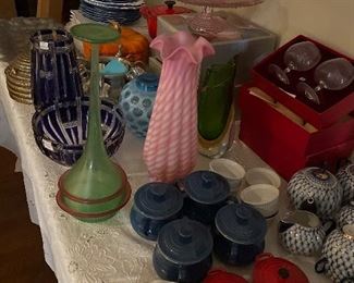 Fenton/Murano Russian Tea Set