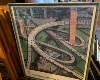 LA Bicentennial Framed Poster