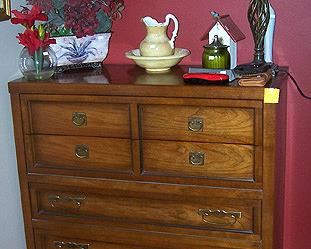 Bassett high boy dresser