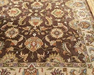 Sphinx "Windsor" brown patterned 100 % wool area rug 8x10