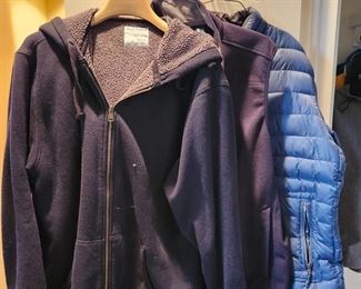 Old Navy mens jacket (XL), Lands End vest (L) jacket (L)