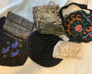 Lovely antique purses.