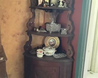 Beautiful ornate corner cabinet