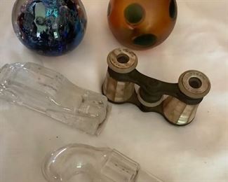 Beautiful paperweights and other fun objects.