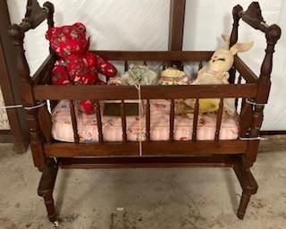 1800's German made rocking cradle.