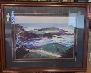 Many limited edition signed and number golf course prints - all beautifully framed.