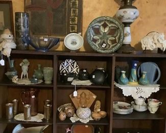 Incredible collection of various pottery and glass