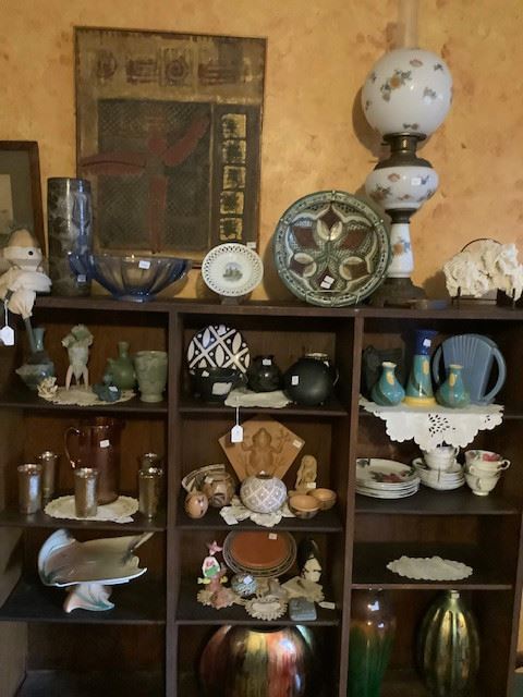 Incredible collection of various pottery and glass