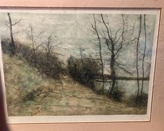 French signed and numbered limited edition lithograph.