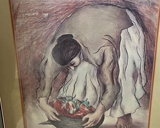 R.C Gorman, signed and limited edition numbered piece.  Nicely framed.