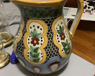 Beautiful Mexican Talavera pottery jug
