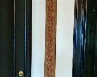 Victorian needlepoint bell pull with metal hardware, American, 19th c 67.5” x 5.75”

Was $250
Now $85