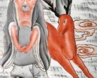 Detail
Set of 4 Chinese porcelain plaques
1939
40” x 13.5 framed
Was $2000 all
Now $600 all
SOLD