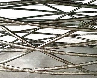 Detail 

Bradley Hughes, Bianca 60” x 29” warm platinum finish base with 8’ bespoke alder wood top

Was $8000
Now $3000
