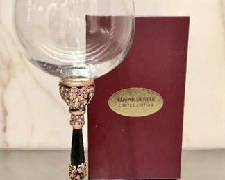 Edgar Berebi
Milan goblets
9/1 limited edition
jet black enamel stem w/crystal & museum gold plate 
5″ stem 
10 stems/9 bowls & 8 boxes
Was $2000
Now $700
SOLD