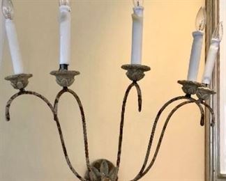 (1 of pair)

Nierman Weeks
 “Italian”
5 arm sconces 

Was $1600  
Now $500