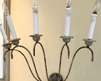 1 of pair)

Nierman Weeks
 “Italian”
5 arm sconces 

Was $1600  
Now $500