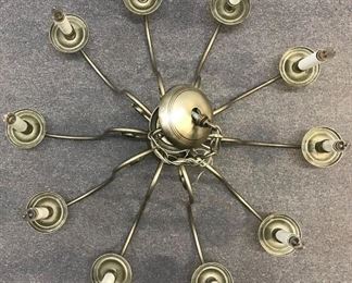 Colonial Revival style 
12-arm chandelier 
Germany
39” x 23.5”h 

Was $1250 
Now $400