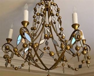 Oly Studio 
Alice chandelier 
wood & mirror accents 
30” x 30” h 

Was $1250 
Now $450