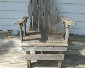 Weathered Michigan chair