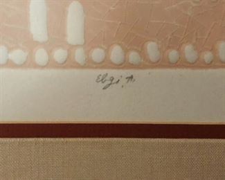 Amram Ebgi signed/numbered lithograph “Jerusalem Gate II’”