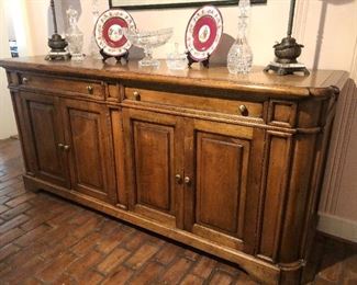 Traditional buffet/sideboard with distressed finish