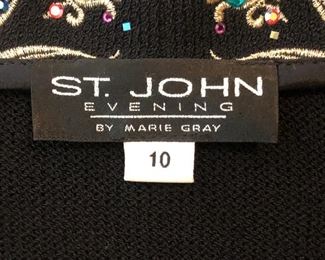Gorgeous collection of St. John evening and day apparel by Marie Gray, size 8-10